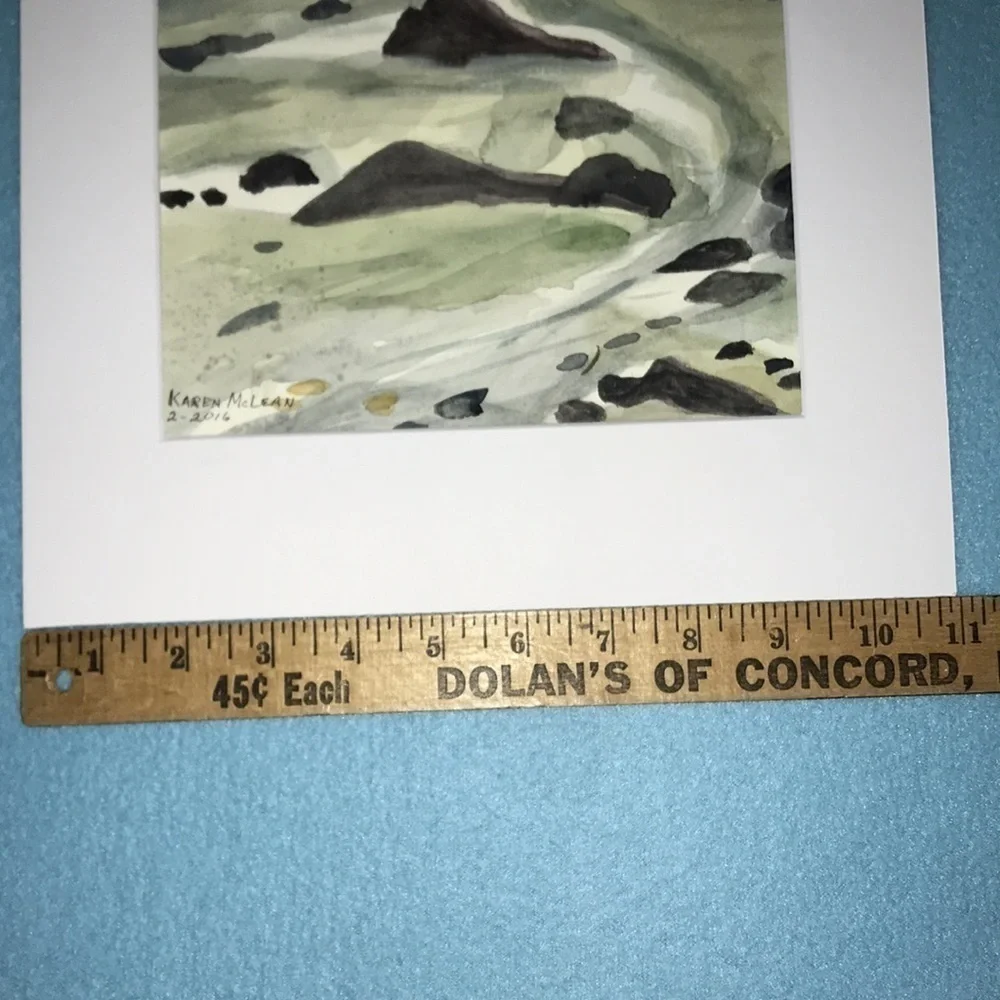 ORIGINAL water color “Low Tide” wall decor